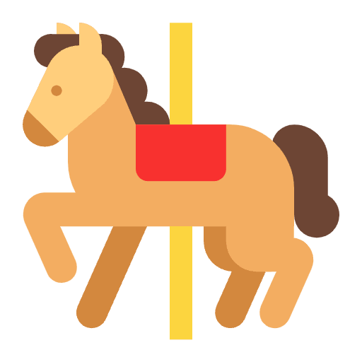 Carousel Horse Flat Emoji from Fluent Emoji Flat Set