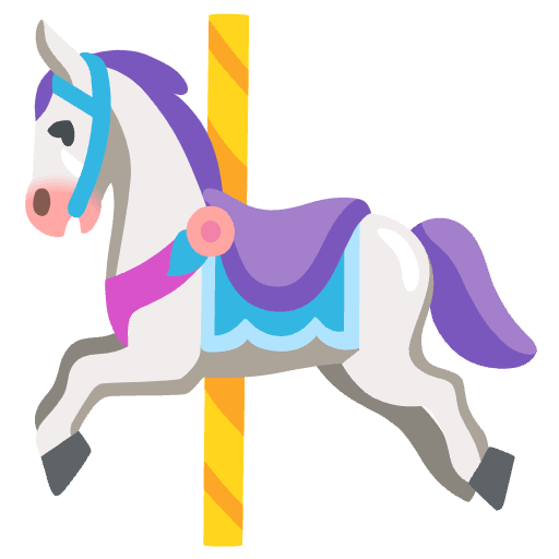 Carousel Horse Emoji from Noto Emojis Set