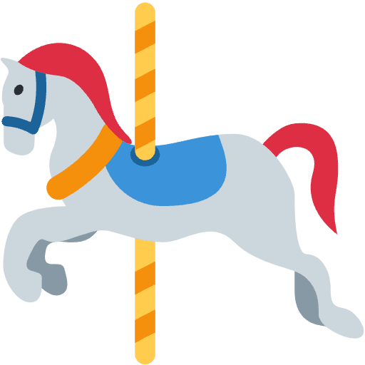 Carousel Horse Element from Twemoji Emoji Set