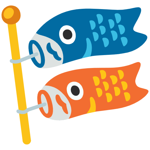 Carp Streamer Emoji from Noto Emojis Set