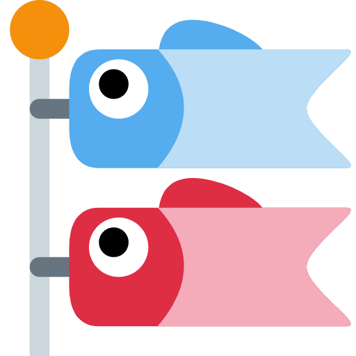 Carp Streamer Emoji from Twemoji Emoji Set