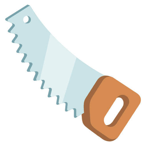 Carpentry Saw Emoji from Noto Emoji Set