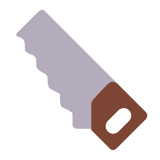 Carpentry Saw Flat Emoji from Fluent Emoji Flat Set