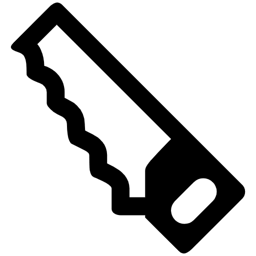 Carpentry Saw High Contrast Emoji from Fluent Emoji High Contrast Set