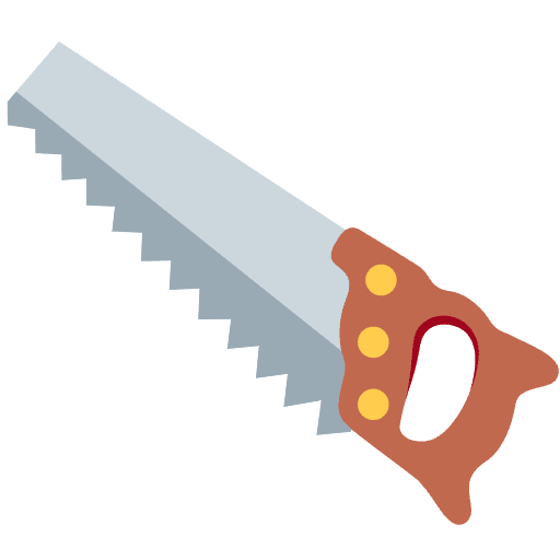 Carpentry Saw Emoji from Twemoji Set