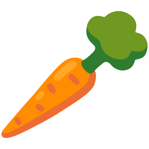 Carrot Element from Noto Emojis Set