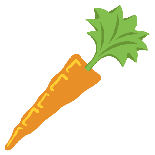 Carrot Element from EmojiTwo Colors Set