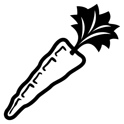 Carrot Element from EmojiTwo Black Set