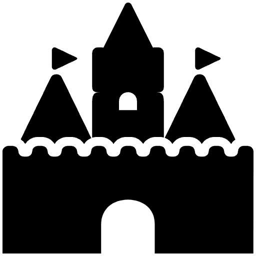 Castle High Contrast Emoji from Fluent Emoji High Contrast Set