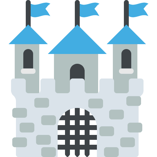 Castle Emoji from EmojiTwo Colors Set