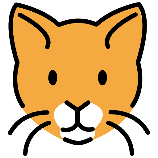 Cat Face Emoji from OpenMoji Set