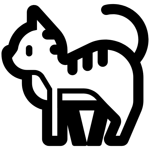 Cat High Contrast Element from Fluent Emoji High Contrast Set