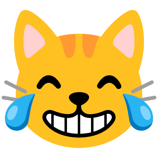 Cat With Tears Of Joy Emoji from Noto Emoji Set