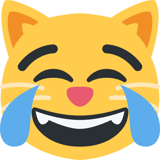 Cat With Tears Of Joy Emoji from Twemoji Emoji Set