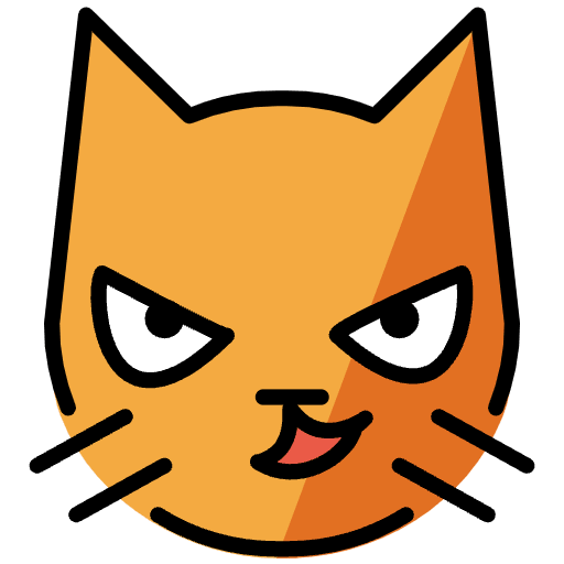 Cat With Wry Smile Emoji from OpenMoji Emoji Set