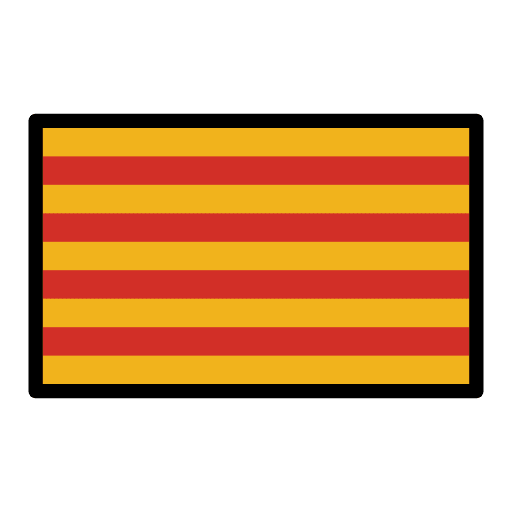 Catalonia Flag Element from OpenMoji Emoji Set