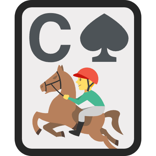 Cavalry Spades Emoji from EmojiTwo Colors Set