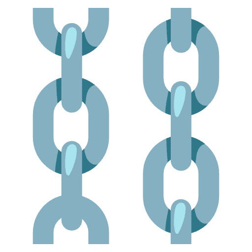 Chains Element from Noto Emojis Set