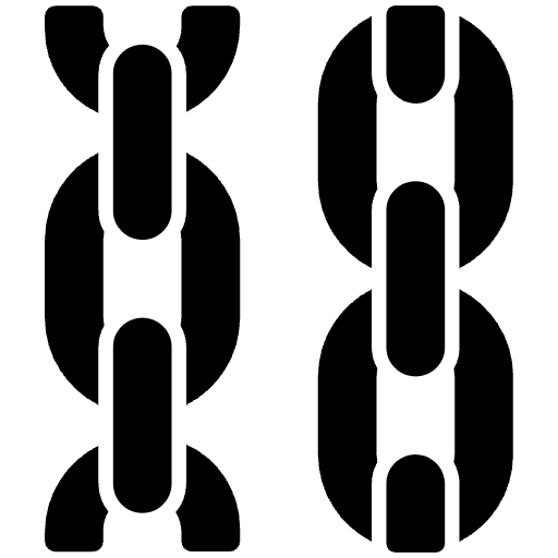 Chains High Contrast Emoji from Fluent Emoji High Contrast Set