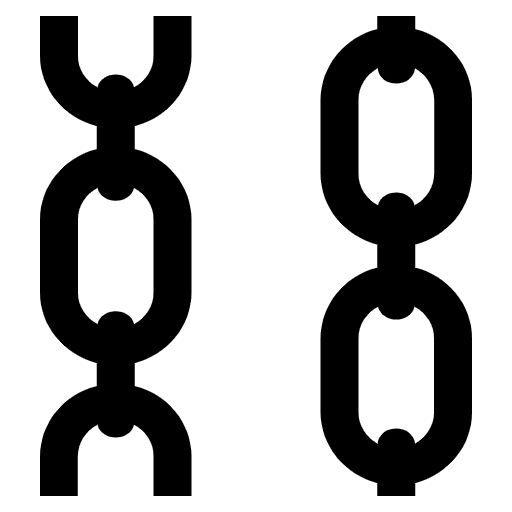 Chains Emoji from EmojiTwo Black Set