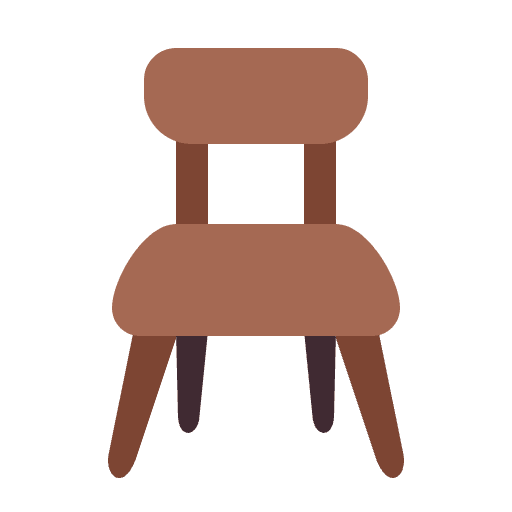 Chair Flat Emoji from Fluent Emoji Flat Set