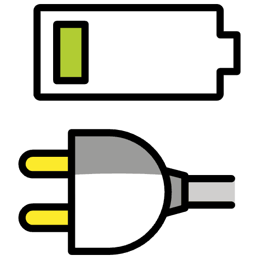 Charge Plug Emoji from OpenMoji Emoji Set
