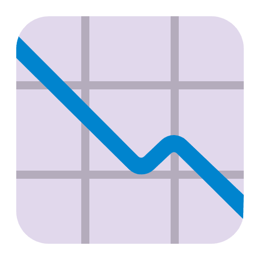 Chart Decreasing Flat Emoji from Fluent Emoji Flat Set