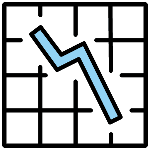 Chart Decreasing Emoji from OpenMoji Emoji Set