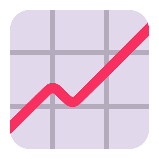 Chart Increasing Flat Emoji from Fluent Emoji Flat Set