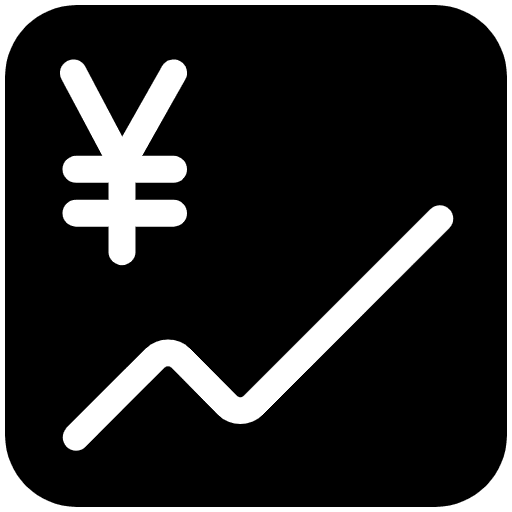Chart Increasing With Yen High Contrast Emoji from Fluent Emoji High Contrast Set