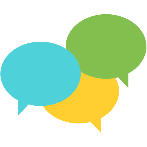 Chat Bubbles Emoji from EmojiTwo Colors Set