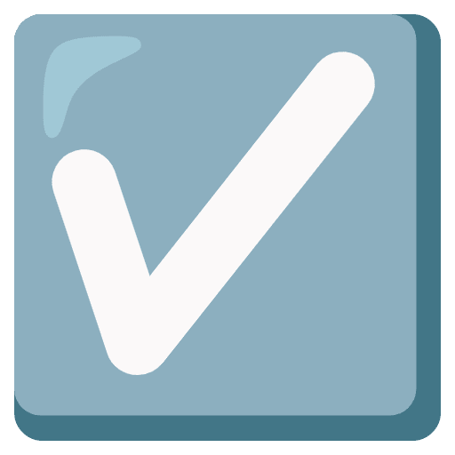 Check Box With Check Emoji from Noto Emoji Set