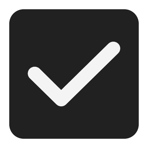 Check Box With Check Flat Emoji from Fluent Emoji Flat Set