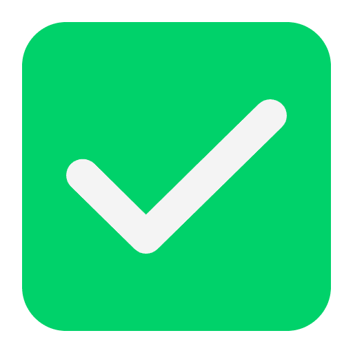 Check Mark Button Flat Emoji from Fluent Emoji Flat Set