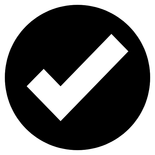 Check Mark Button Emoji from EmojiTwo Black Set