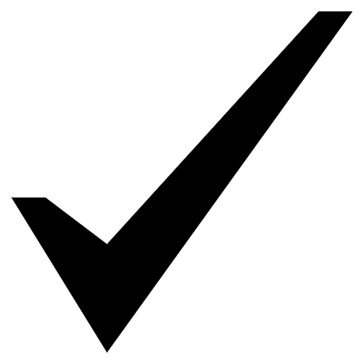 Check Mark Emoji from EmojiTwo Black Set