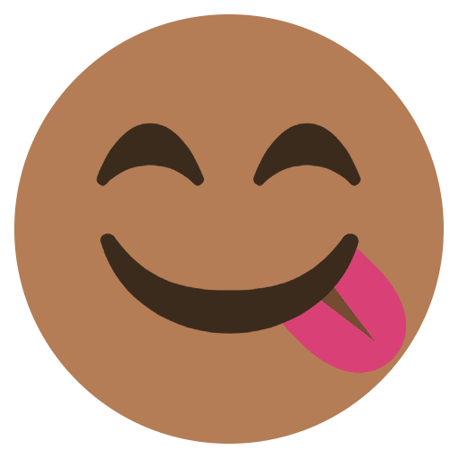 Cheeky Smile Emoji from EmojiTwo Colors Set