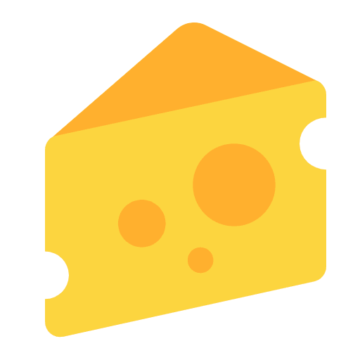Cheese Wedge Flat Emoji from Fluent Emoji Flat Set