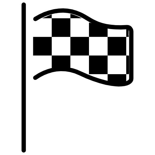 Chequered Flag Emoji from OpenMoji Emoji Set