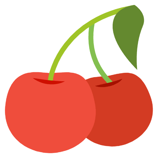 Cherries Emoji from EmojiTwo Colors Set