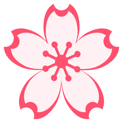 Cherry Blossom Emoji from EmojiTwo Colors Set