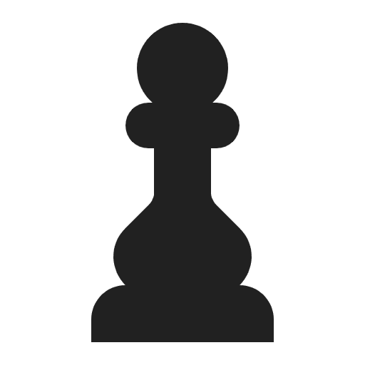 Chess Pawn Flat Emoji from Fluent Emoji Flat Set