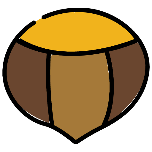 Chestnut Element from OpenMoji Emoji Set