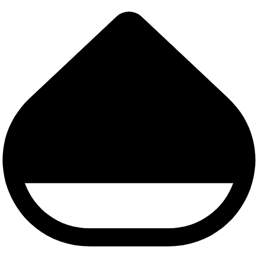 Chestnut High Contrast Element from Fluent Emoji High Contrast Set