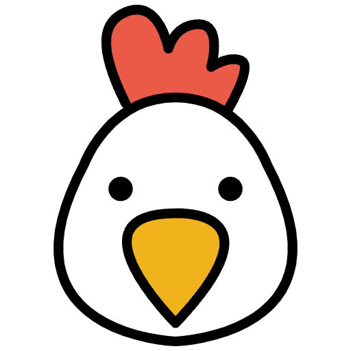 Chicken Emoji from OpenMoji Emoji Set