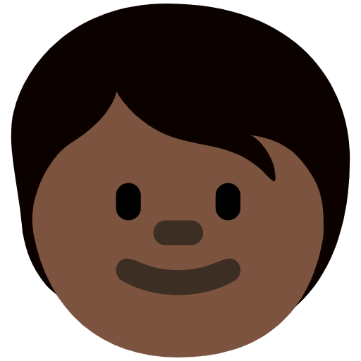 Child Dark Skin Tone Emoji from Twemoji Set