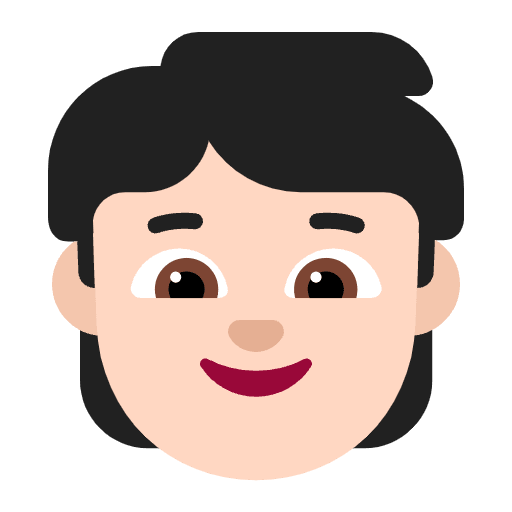 Child Flat Light Emoji from Fluent Emoji Flat Set