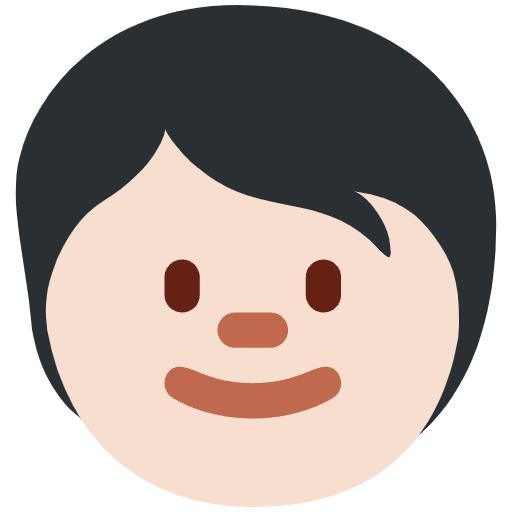 Child Light Skin Tone Emoji from Twemoji Set