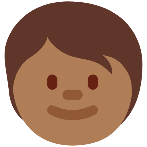 Child Medium Dark Skin Tone Emoji from Twemoji Set