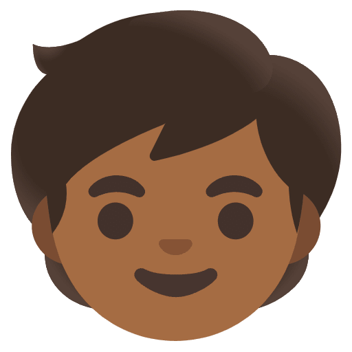 Child Medium Dark Skin Tone Emoji from Noto Emoji Set